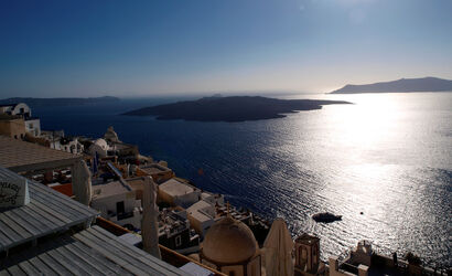 RIflessi a Santorini  - a Photographic Art Artowrk by Letterio Scopelliti